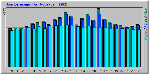 Hourly usage for November 2022